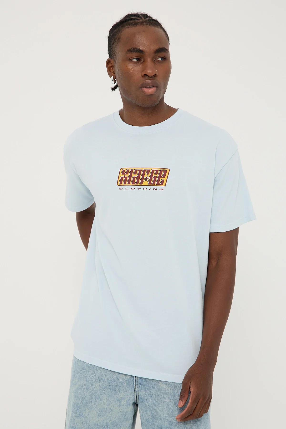 Xlarge Star Slant Tee Pigment Blue - Image 2