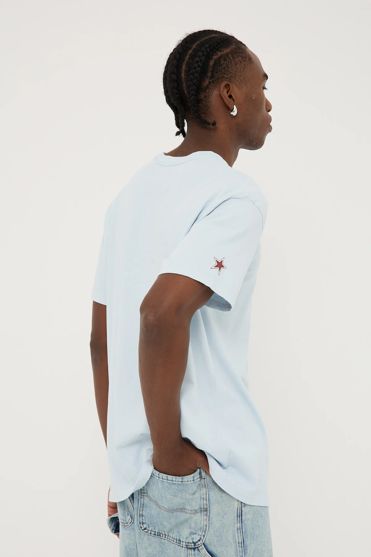 Xlarge Star Slant Tee Pigment Blue - Image 5