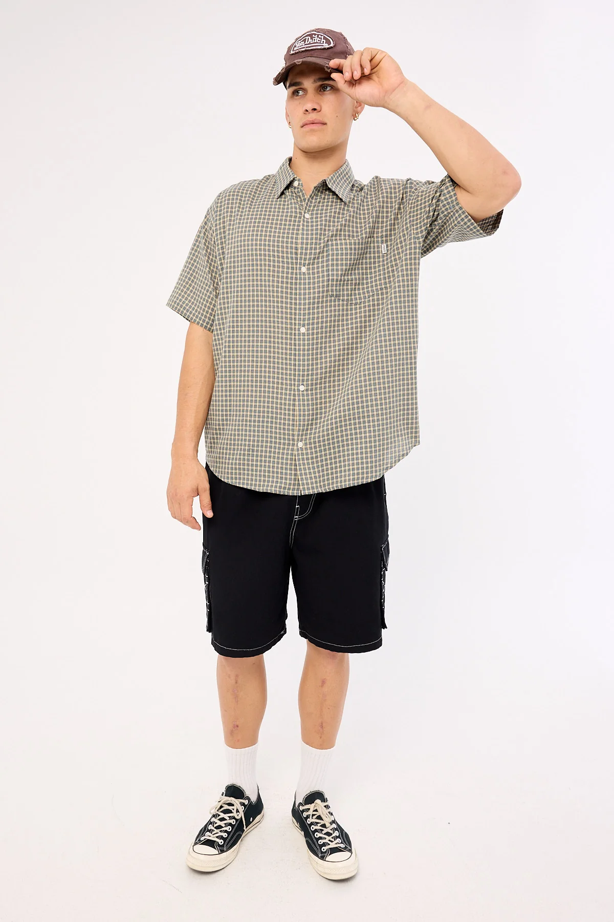 Xlarge X Contrast Cargo Short Black