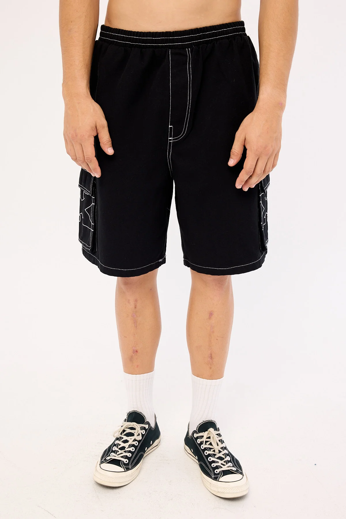 Xlarge X Contrast Cargo Short Black - Image 7