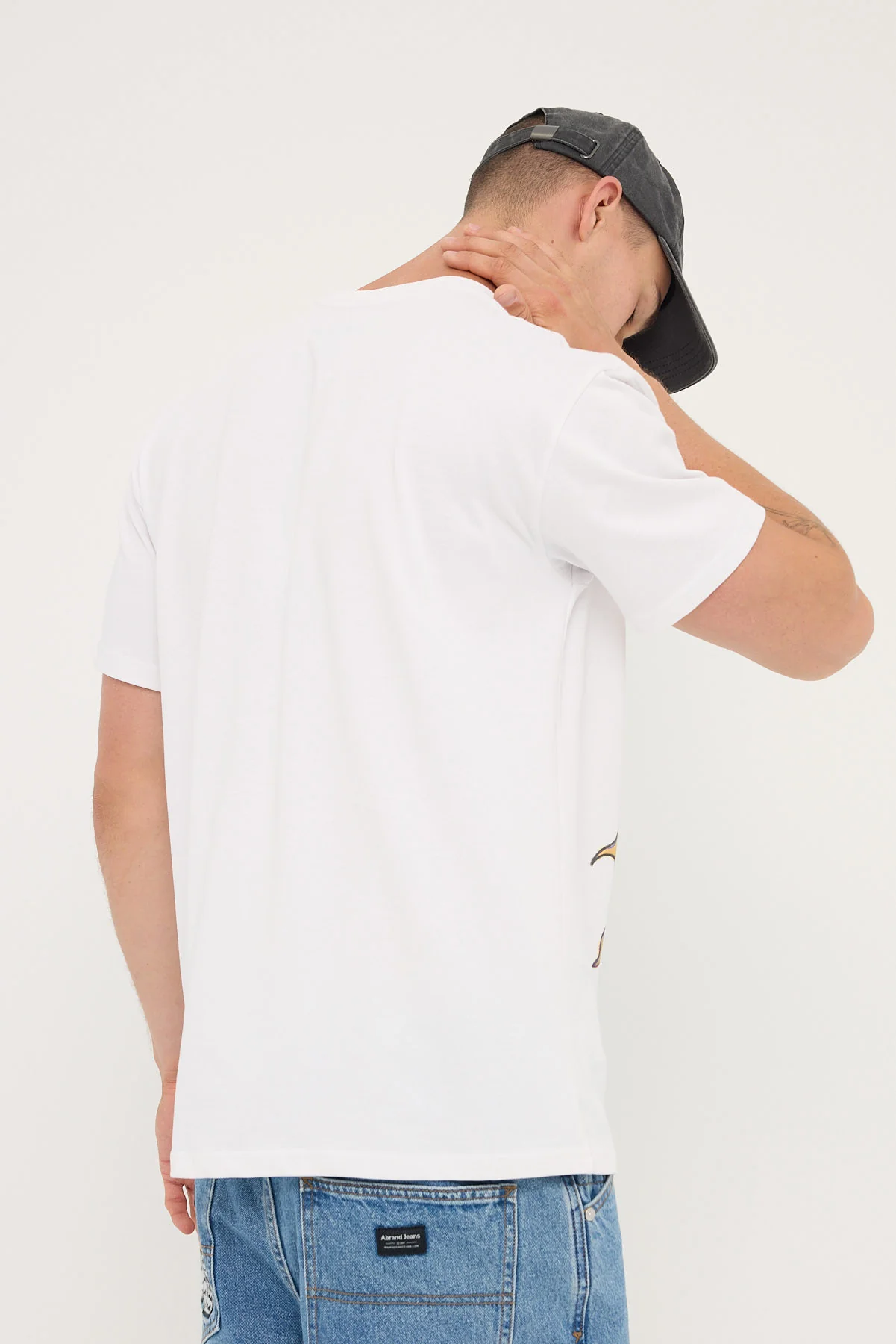 Xlarge XL Burning Tee Solid White - Image 4