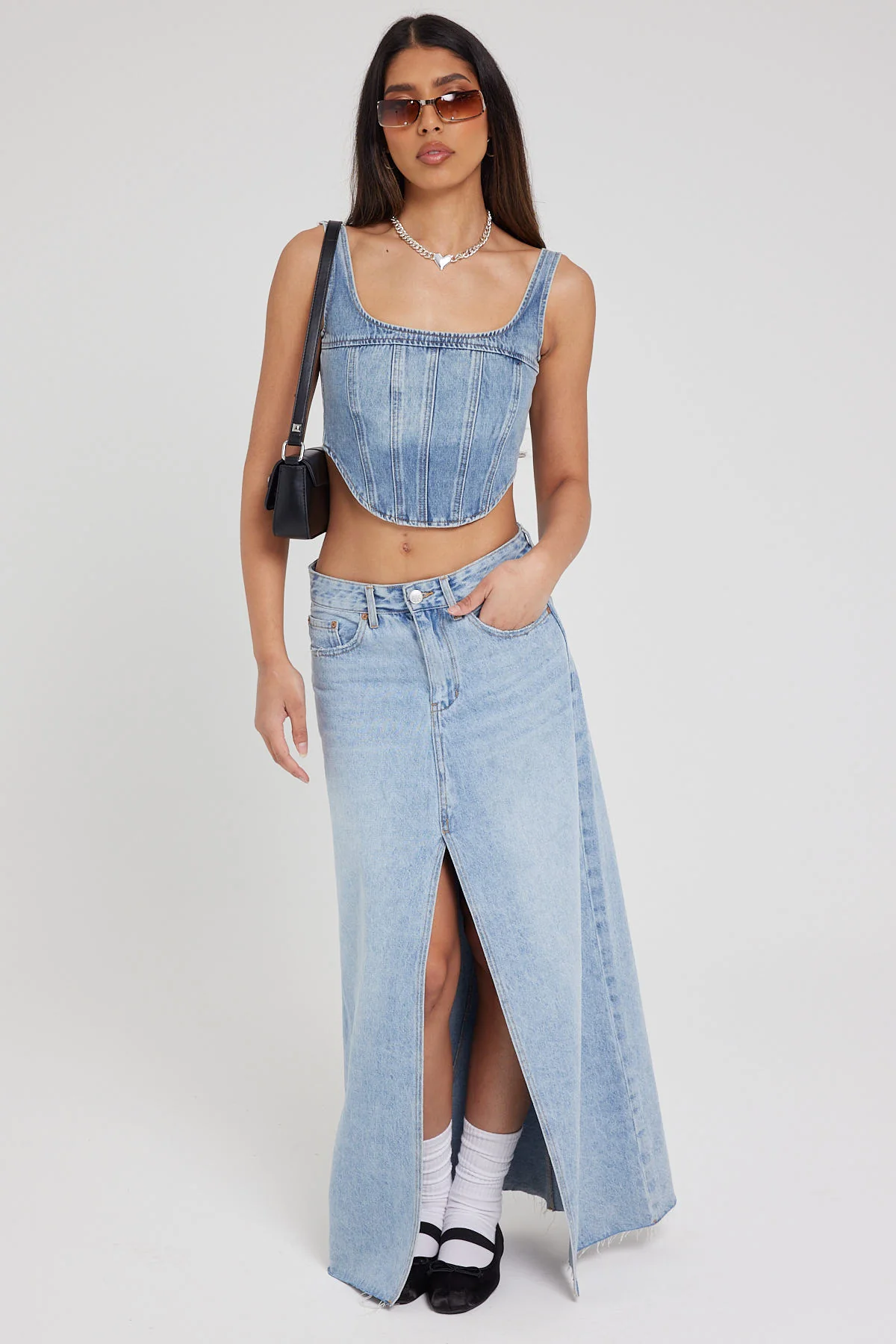 Ziggy Denim Sweeper Skirt